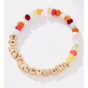 NWT Anthropologie Summer Bubble Letter Bracelet